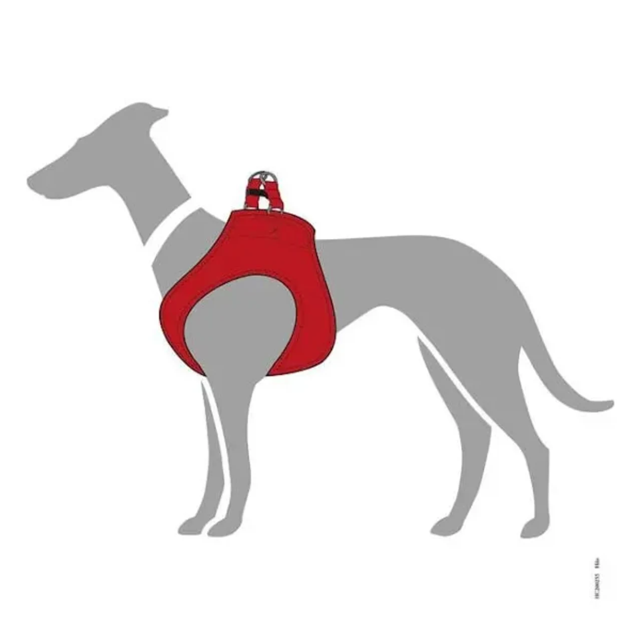 Hunter Hilo Læder Hundesele XXS/XS Rød